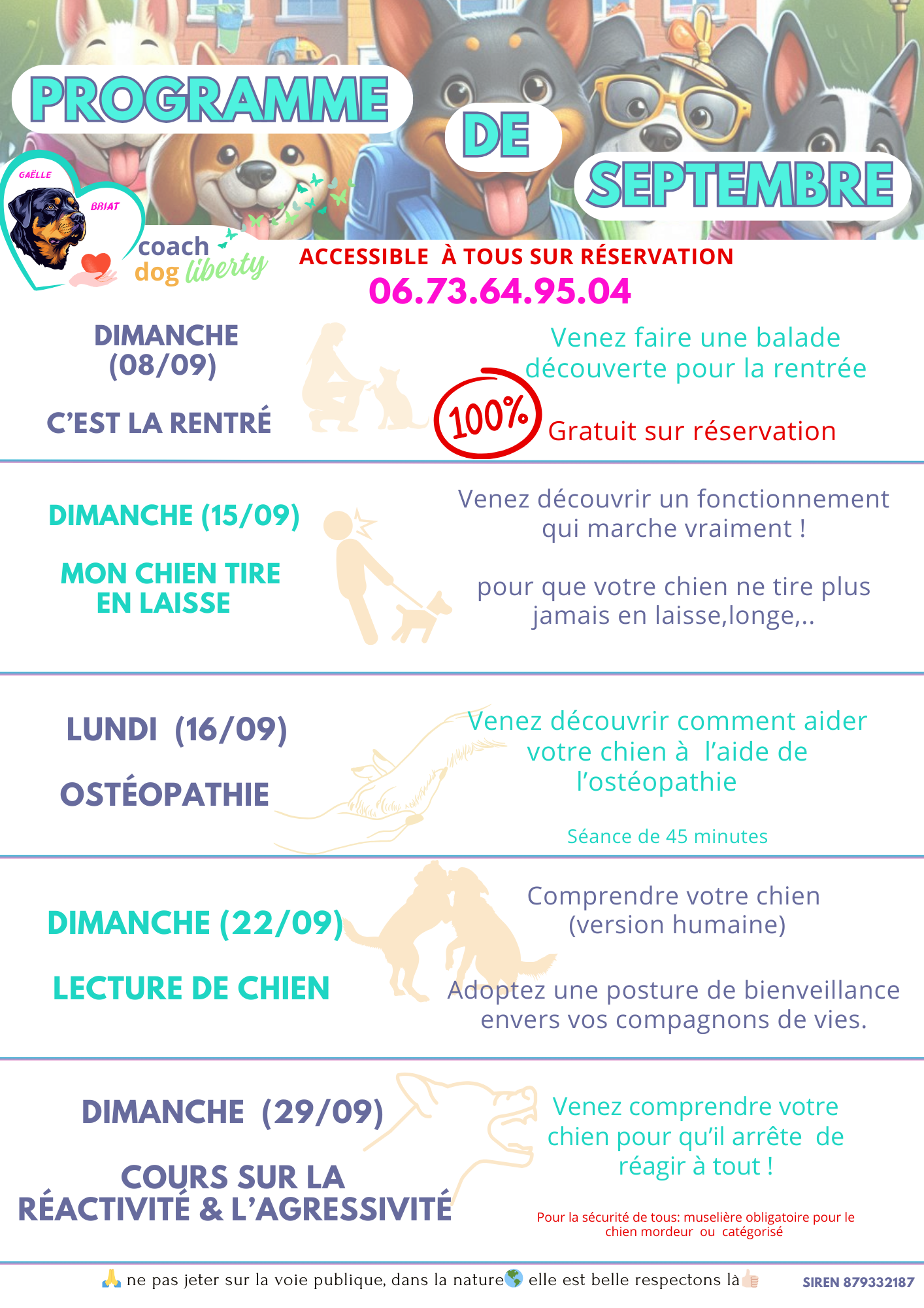 Programme du mois